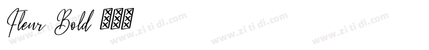 Fleur Bold字体转换
